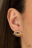 Paparazzi Don't Blink - Gold Post Earrings