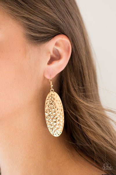 Paparazzi Radiantly Radiant - Gold Earrings