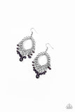 Paparazzi Just Say Noir - Purple Earrings
