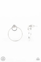 Paparazzi Spin Cycle - Silver Earrings