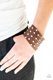 Paparazzi Sass Squad - Brown Wrap Bracelet
