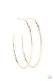 Paparazzi Mega Metro - Gold Hoop Earrings