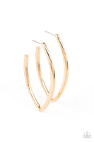 Paparazzi Point Blank Beautiful - Gold Hoop Earrings