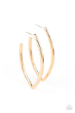 Paparazzi Point Blank Beautiful - Gold Hoop Earrings