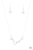 Paparazzi Proudly Patriotic - White Necklace