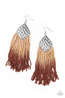 Paparazzi Dip In - Brown Earrings