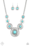Paparazzi Tiger Trap - Blue Necklace
