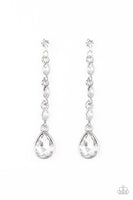 Paparazzi Must Love Diamonds - White Post Earrings