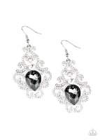 Paparazzi Happily Ever AFTERGLOW - Silver Earrings