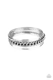 Paparazzi A Piece of The Action - Silver Bracelet