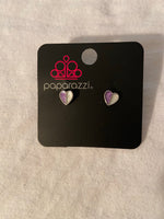 Paparazzi Starlet Shimmer Colorful Heart earrings