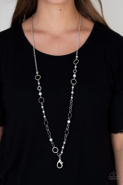 Paparazzi Kid in a Candy Shop - White Lanyard Necklace
