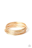 Paparazzi Bangle Babe - Gold Bracelet