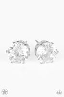 Paparazzi Just In TIMELESS – White Post Earrings