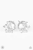 Paparazzi Just In TIMELESS – White Post Earrings