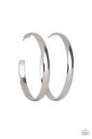 Paparazzi Making Laps - Silver Hoop Earrings