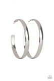 Paparazzi Making Laps - Silver Hoop Earrings