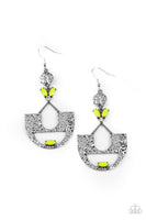Paparazzi Modern Day Mecca - Yellow Earrings