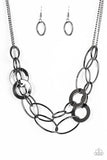 Paparazzi Metallic Maverick - Black Necklace