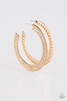 Paparazzi Haute Mama - Gold Hoop Earrings