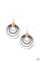Paparazzi Southern Sol - Orange Earrings