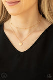 Paparazzi Modestly Minimalist - Gold Choker Necklace