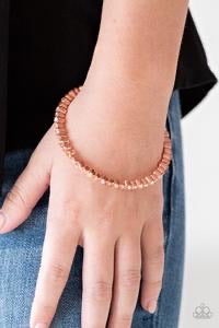 Paparazzi Seven Figure Fabulous - Copper Bracelet