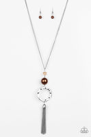 Paparazzi Bold Balancing Act - Brown Necklace