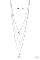Paparazzi Secret Heart - Silver Necklace