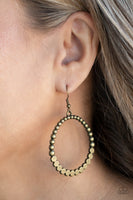 Paparazzi Rustic Society - Brass Earrings
