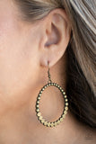 Paparazzi Rustic Society - Brass Earrings