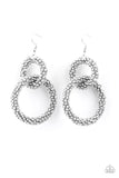 Paparazzi Luck BEAD a Lady - Silver Earrings