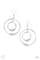 Paparazzi Center of Attraction - Silver Earrings