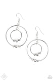Paparazzi Center of Attraction - Silver Earrings