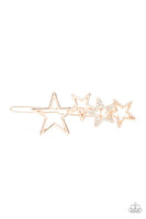 Paparazzi From STAR To Finish - Gold Hair Clip
