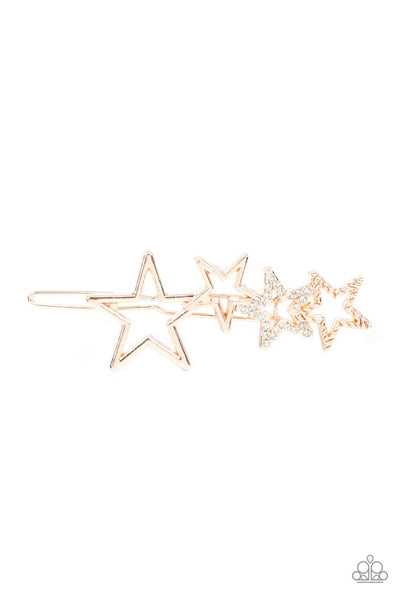 Paparazzi From STAR To Finish - Gold Hair Clip