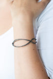 Paparazzi Bending Over Backwards - Black Bracelet