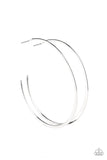 Paparazzi Dont Lose Your Edge - Silver Hoop Earrings