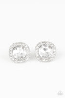 Paparazzi BLING-tastic! - White Post Earrings