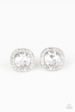 Paparazzi BLING-tastic! - White Post Earrings