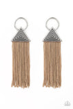 Paparazzi Oh My GIZA - Brown Post Earrings