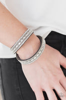 Paparazzi Shimmer and Sass - Silver Wrap Bracelet