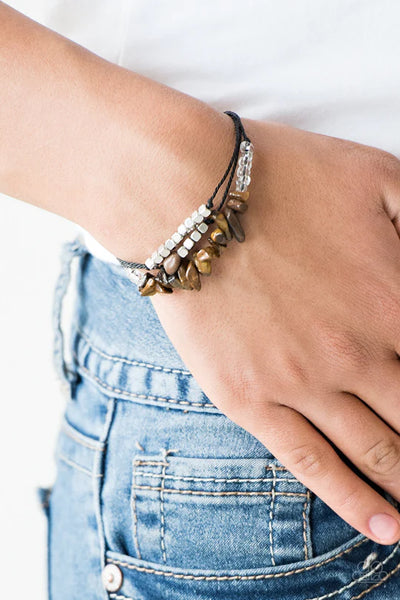 Paparazzi Nature Novice - Brown Urban Bracelet