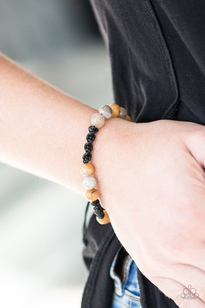 Paparazzi Laid Back - Brown Bracelet