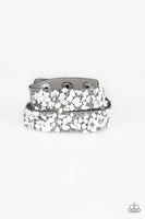 Paparazzi CRUSH To Conclusions - White Wrap Bracelet