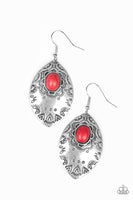 Paparazzi Mountain Montage - Red Earrings