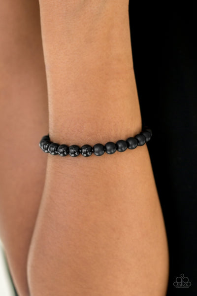 Paparazzi Confident - Black Bracelet