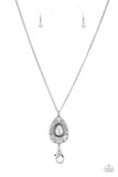 Paparazzi Modern Majesty - White Lanyard Necklace