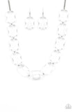 Paparazzi The ICE President - White Necklace