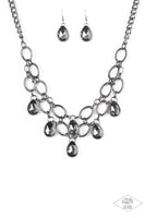 Paparazzi Show-Stopping Shimmer - Black Necklace